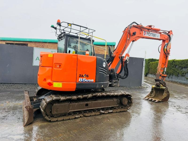 HITACHI ZX85USB-5A TRACKED EXCAVATOR*YEAR 2017*VIDEO*
