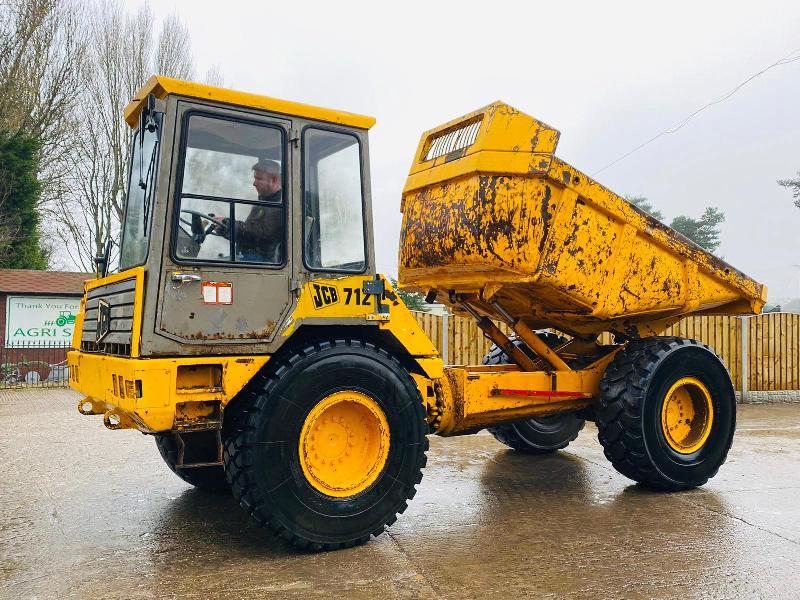 JCB 712 4WD ARTICULATED DUMP TRUCK C/W REVERSE CAMERA