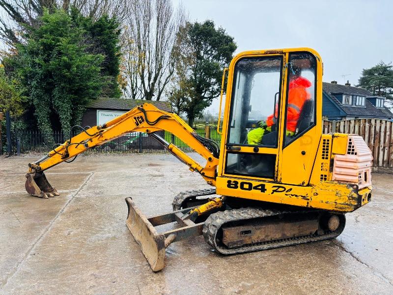 JCB 804 PLUS TRACKED EXCAVATOR *3619 HOURS* C/W RUBBER TRACKS *VIDEO*