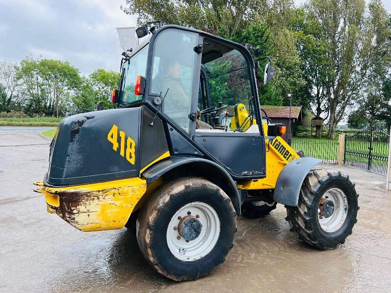 KRAMER 418 4WD LOADING SHOVEL C/W QUICK HITCH & 4WS *VIDEO*