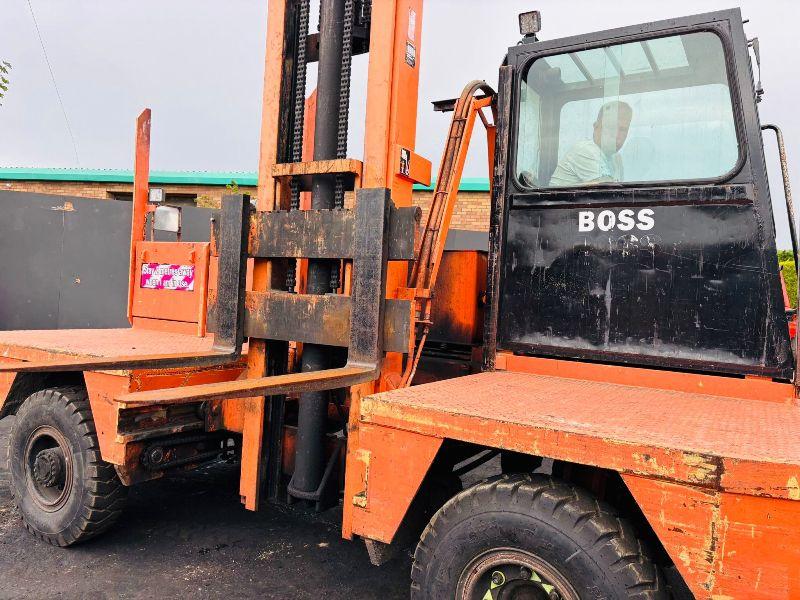 BOSS 556 HH SIDE LOADING FORK LIFT*C/W PALLET TINES*VIDEO*