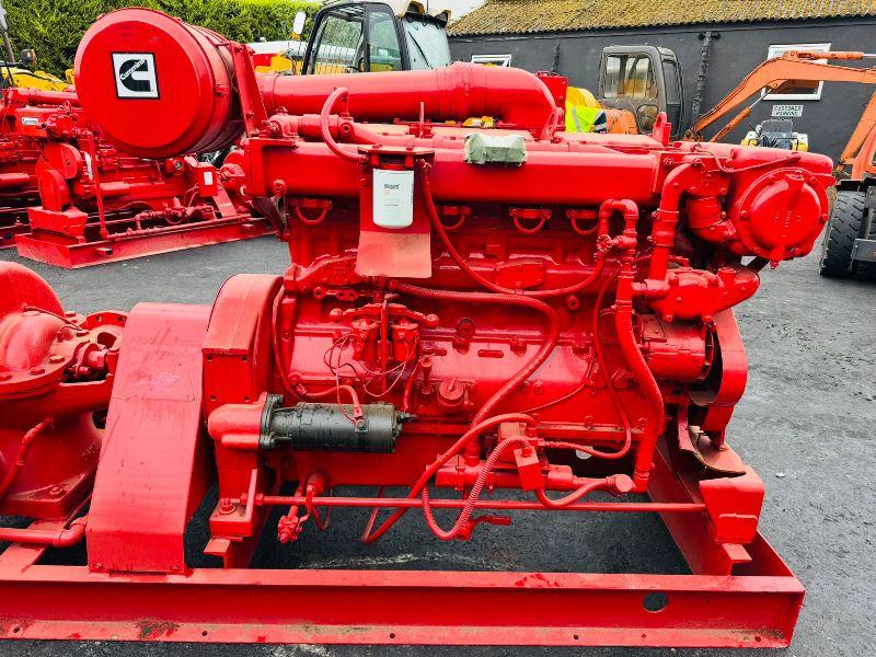 CUMMINGS N-855-F 6 INCH WATER PUMP *C/W 6 CYLINDER ENGINE*VIDEO*