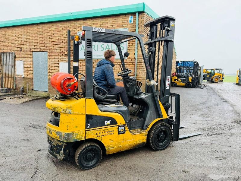CATERPILLAR GP20NT FORKLIFT*YEAR 2015*C/W PALLET TINES*VIDEO*