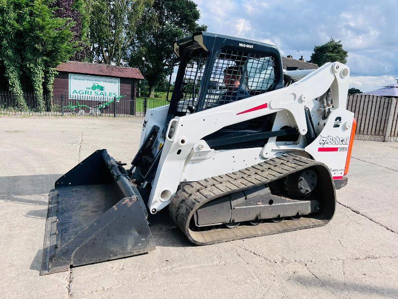 BOBCAT T650 TRACKED SKIDSTEER *YEAR 2013, 1880 HOURS* C/W BUCKET *VIDEO*