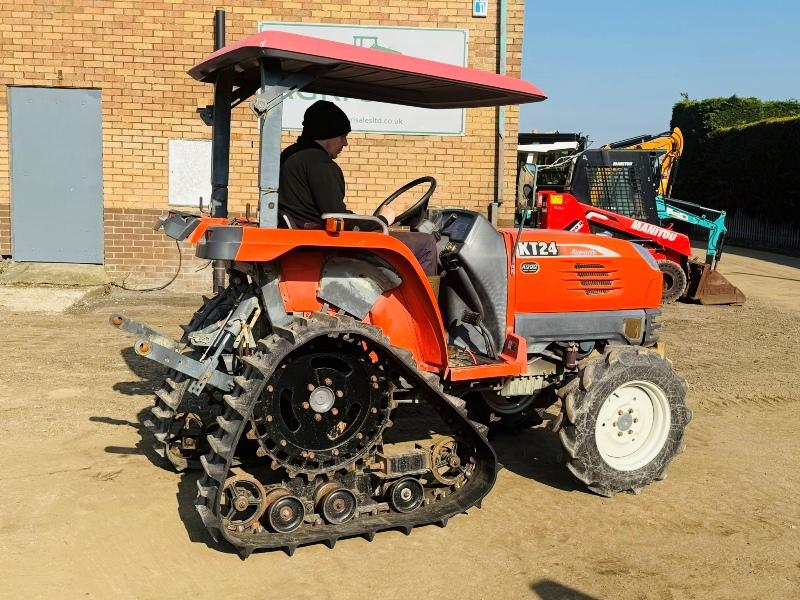 KUBOTA KT24 HALF TRACK COMPACT TRACTOR* 1618 HOURS*VIDEO*