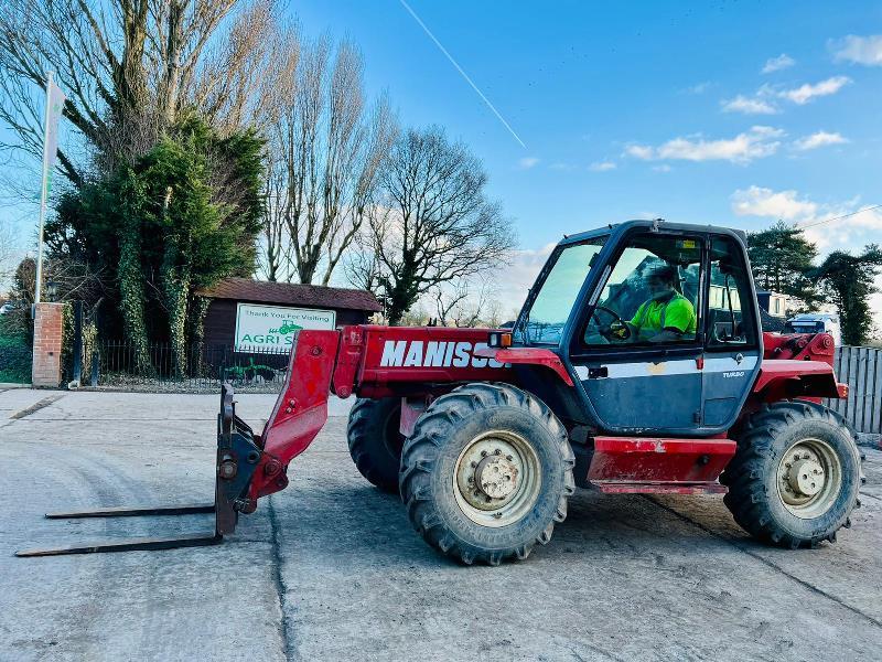 MANITOU MT1240 4WD TELEHANDLER * 12 METER * C/W PALLET TINES *VIDEO*