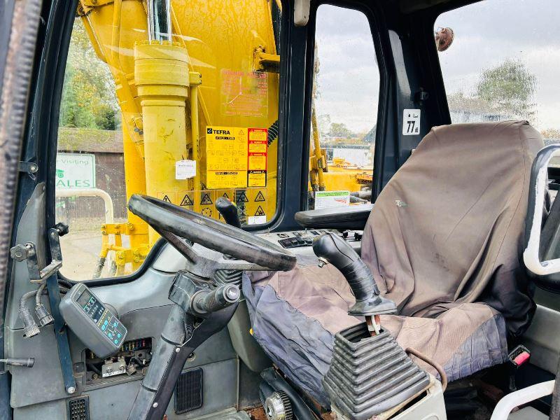 KOMATSU PW150ES-6K 4WD WHEELED EXCAVATOR C/W QUICK HITCH & RAILWAY GEAR *VIDEO*