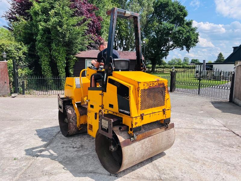 JCB VIBROMAX VMT280 DOUBLE DRUM ROLLER *685 HOURS* C/W ROLE BAR *VIDEO* 