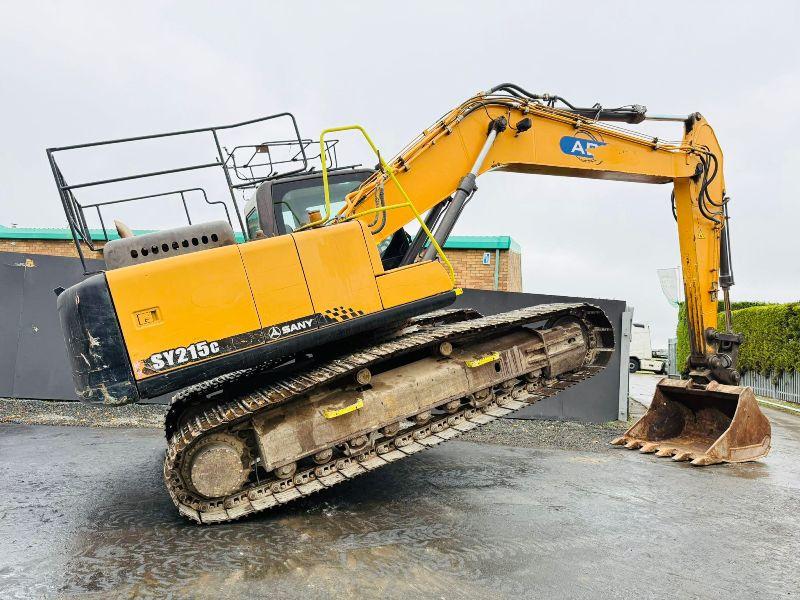 SANY SY215C TRACKED EXCAVATOR*C/W SAFETY GUARDS*YEAR 2017*VIDEO*