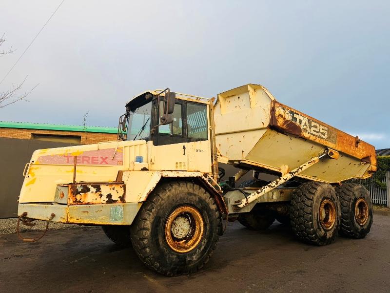 TEREX TA25 DUMPTRUCK*C/W CUMMINS ENGINE*VIDEO*