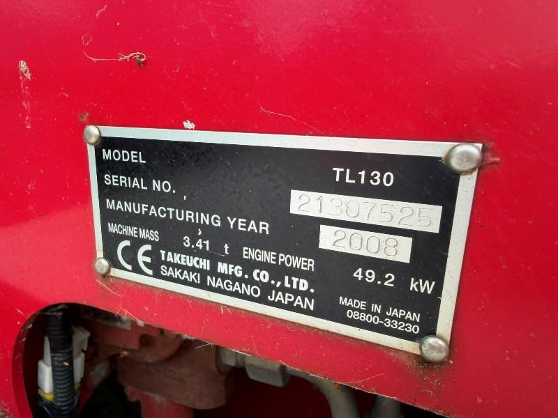 TAKEUCHI TL130 SKIDSTEER*C/W BUCKET AND TINES*2274 HOURS*VIDEO*