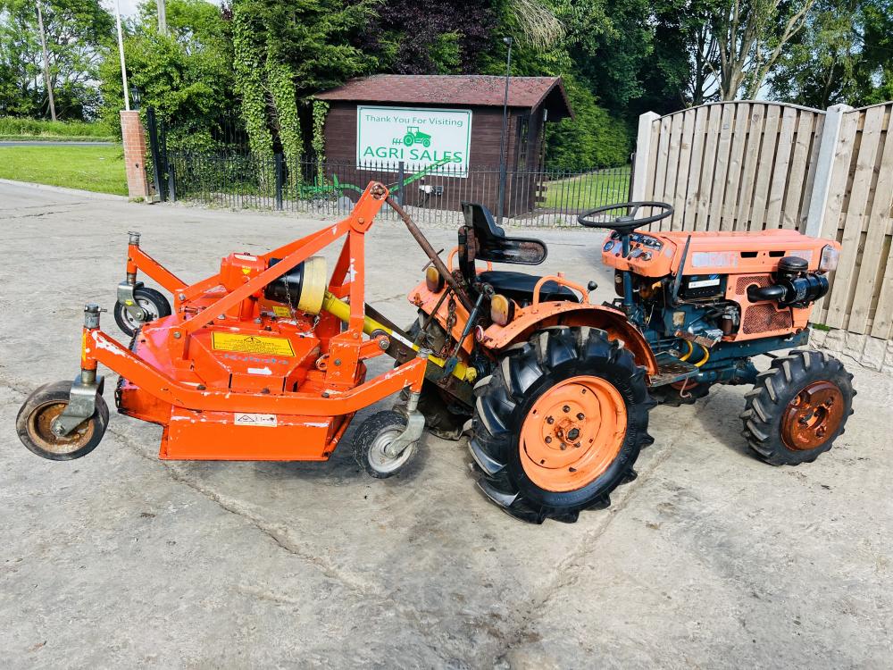 KUBOTA B7100 4WD TRACTOR C/W KUBOTA TOPPER & FRONT WHEEL WEIGHTS