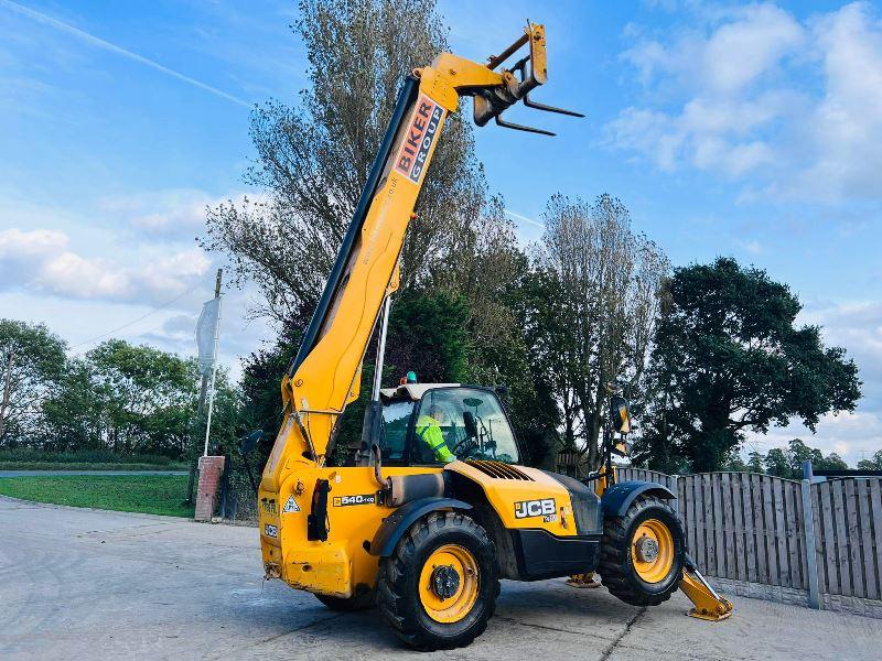JCB 540-140 HI VIZ 4WD TELEHANDLER *YEAR 2017, 14 METER REACH* C/W TINES *VIDEO*