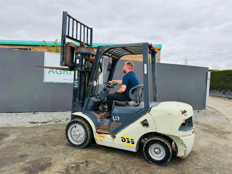 U.N FD35T-JE CONTAINER SPEC* YEAR 2012*C/W YANMAR ENGINE*VIDEO*