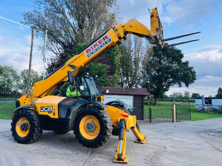 JCB 540-140 HI VIZ 4WD TELEHANDLER *YEAR 2017, 14 METER REACH* C/W TINES *VIDEO*