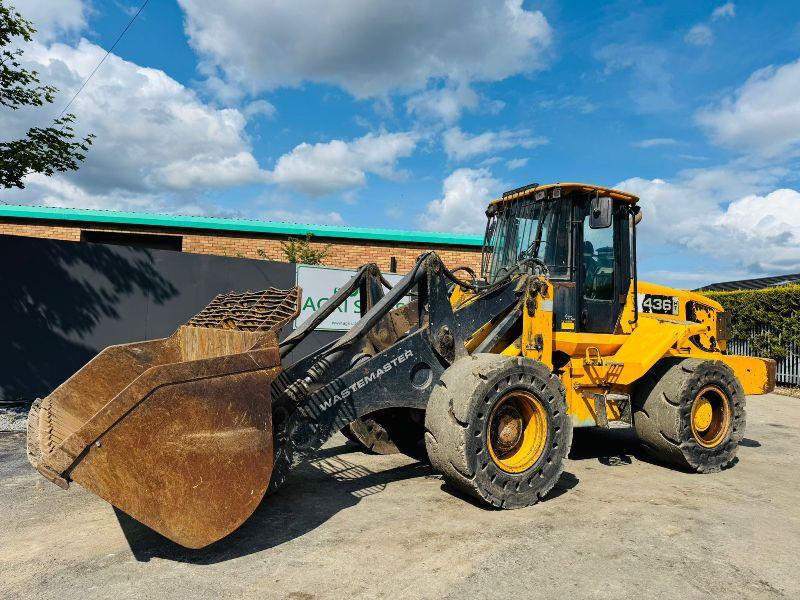 JCB 436 WASTEMASTER *C/W BUCKET* SOLID TYRES*VIDEO*