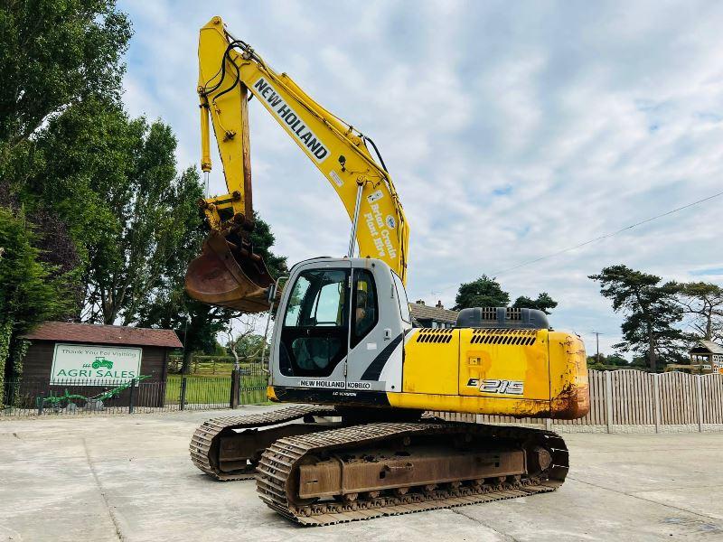 NEW HOLLAND E215 TRACKED EXCAVATOR C/W QUICK HITCH 