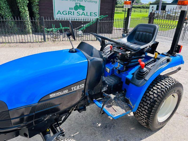 NEW HOLLAND TC21 COMPACT TRACTOR *ROAD REGISTERED* C/W FRONT WEIGHTS*VIDEO*