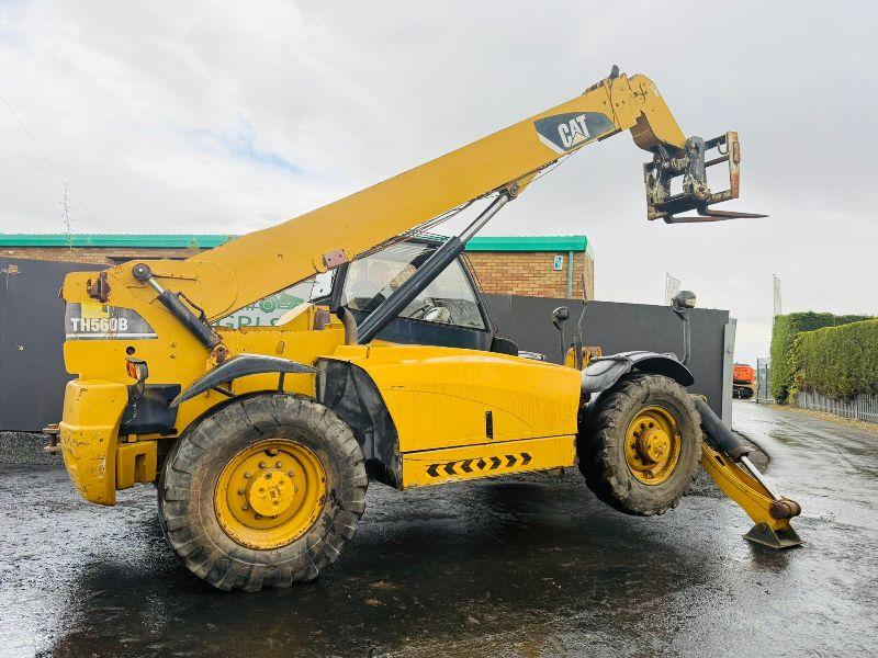 CATERPILLAR TH560B TELEHANDLER*C/W SWAY & JACK LEGS*VIDEO*