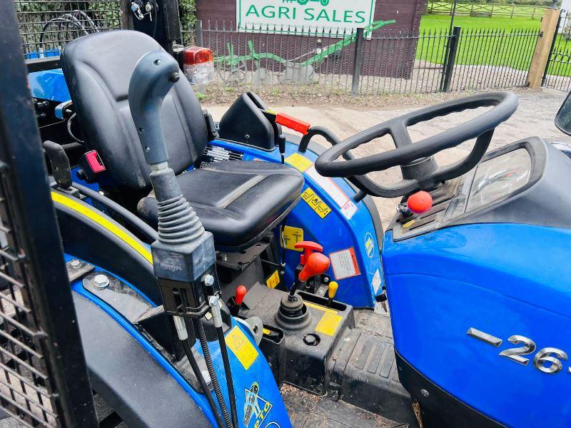 SONALIKA T2A 4WD TRACTOR *ONLY 26 HOURS* C/W LOADER, BUCKET & FLAIL CUTTER *VIDEO*