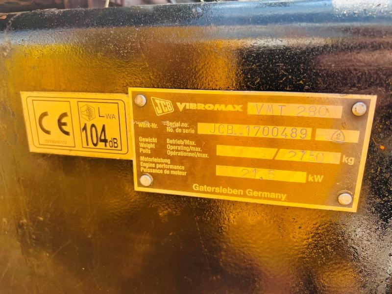 JCB VIBROMAX VMT280 DOUBLE DRUM ROLLER *685 HOURS* C/W ROLE BAR *VIDEO* 