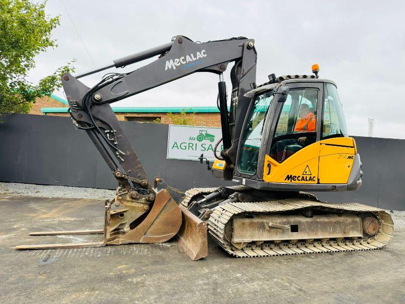 MECALAC 714MC EXCAVATOR*YEAR 2012*C/W 3 PIECE BOOM*VIDEO*
