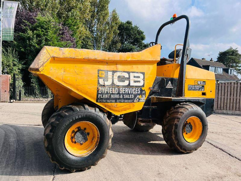 JCB 9TFT 4WD DUMPER *YEAR 2016, 1965 HOURS * C/W ROLE BAR *VIDEO*