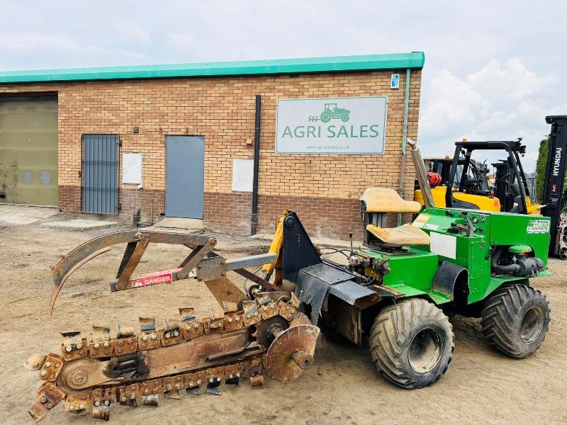 4WD ARTICULATED TRENCHER*C/W KUBOTA ENGINE*VIDEO*
