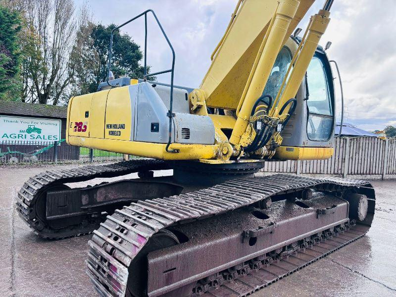NEW HOLLAND KOBELCO E385 EXCAVATOR C/W ISUZU ENGINE & QUICK HITCH *VIDEO*