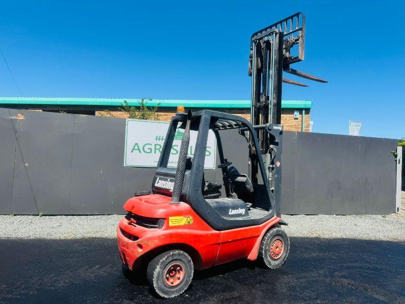 LINDE H25D-03 CONTAINER SPEC FORKLIFT*ONLY 3798 HOURS*VIDEO*