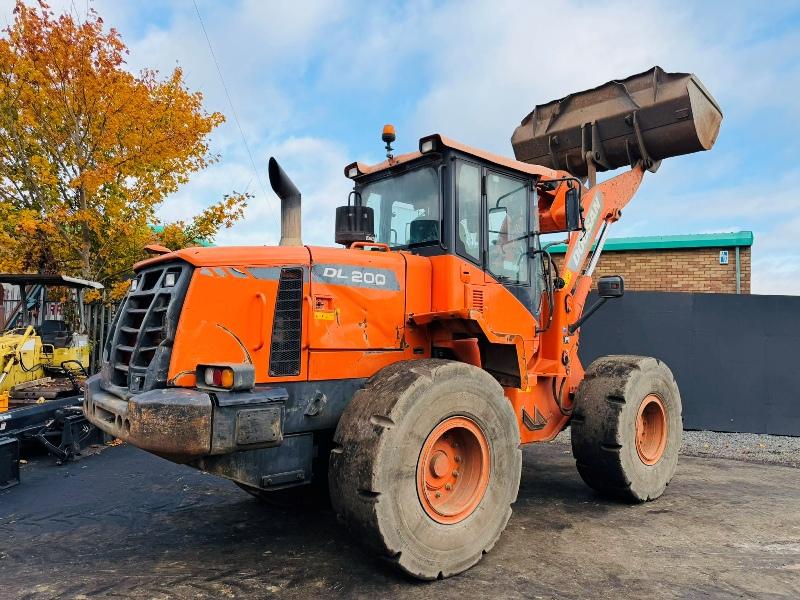 DOOSAN DL200-3 LOADING SHOVEL*C/W BUCKET*YEAR 2015*VIDEO*