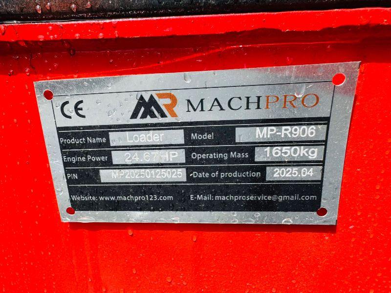 *NEW*UNUSED*MACHPRO MP-R906 LOADER*YEAR 2025*C/W PERKINS ENGINE*VIDEO*
