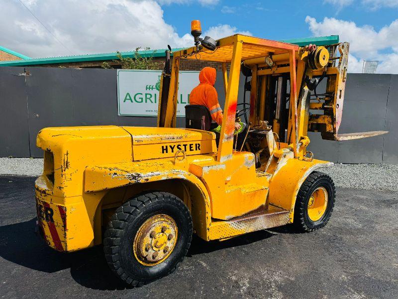 HYSTER CONTAINER SPEC FORKLIFT*C/W FORK POSITIONER AND SIDESHIFT*VIDEO*