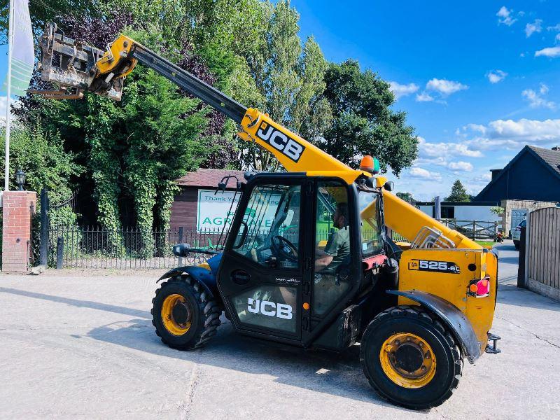 JCB 525-60 HI VIZ 4WD TELEHANDLER *YEAR 2015* C/W PALLET TINES *VIDEO*