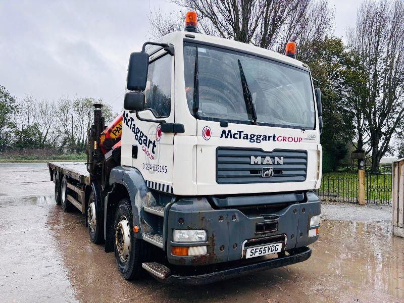 MAN 32.353 DOUBLE DRIVE FLAT BED LORRY *CRANE & SUPPORT LEGS NOT INCLUDED*VIDEO*