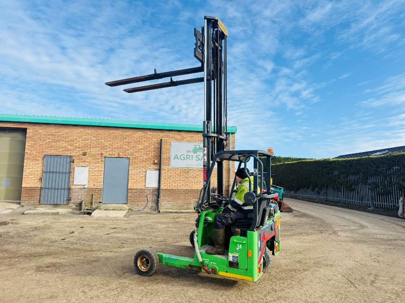 MOFFETT E4 20.1 2 TONNE ELECTRIC FORKLIFT*YEAR 2016*VIDEO*