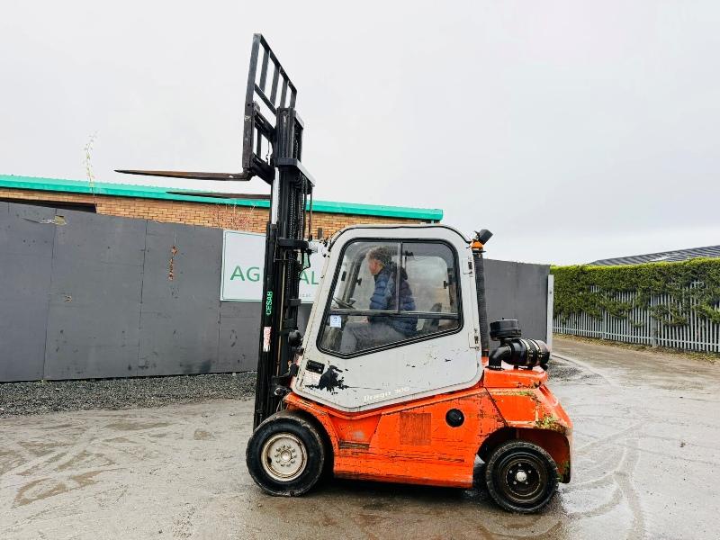 CESAR DRAGO 300 SIDESHIFT FORKLIFT*C/W PALLET TINES*VIDEO*