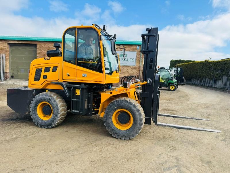 MMS MS35 ROUGH TERRAIN FORKLIFT*YEAR 2026*C/W PALLET TINES*VIDEO*