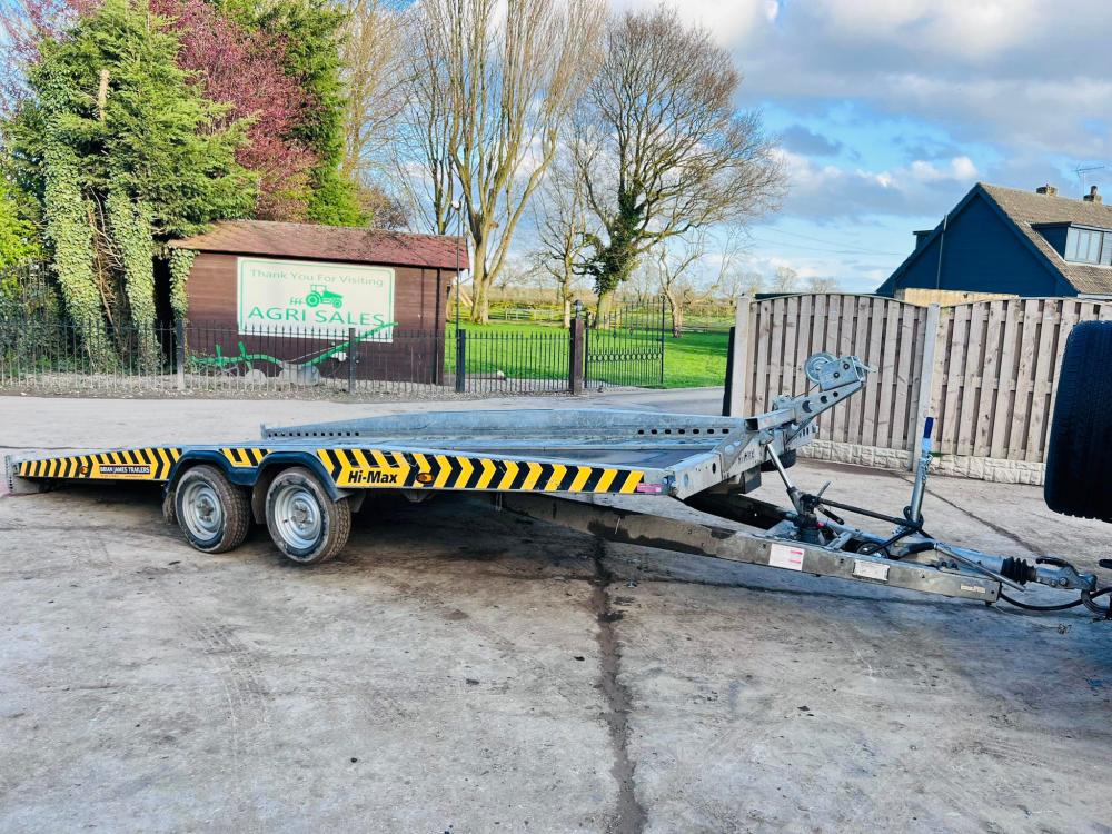 BRIAN JAMES T-02-T HIGH MAX TWIN AXLE TILTING CAR TRAILER * YEAR 2020 *