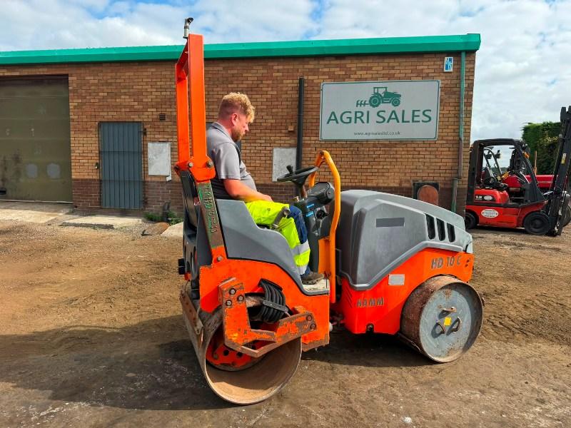 HAMM HD10C VV DOUBLE DRUM ROLLER*C/W ROLL BAR*VIDEO*
