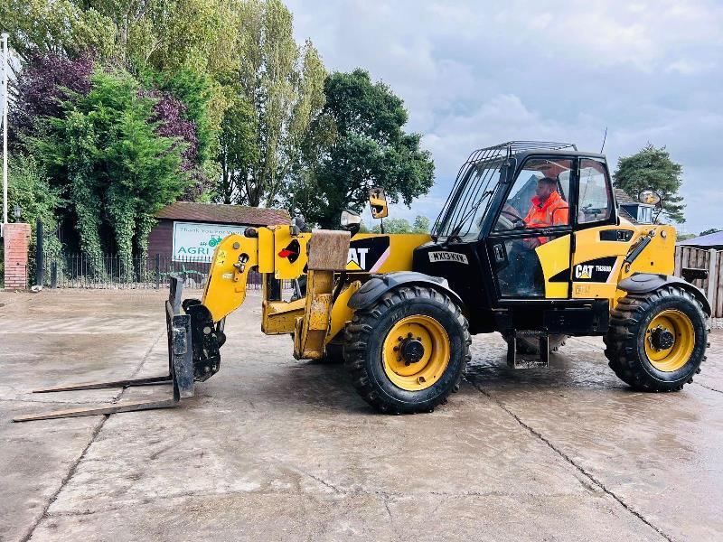 CATERPILLAR TH360B 4WD TRUBO TELEHANDLER *13.5 METER, 4399 HOURS*C/W PALLET TINES*VIDEO*
