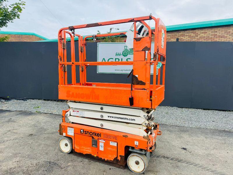 SNORKEL S3219E SCISSOR LIFT*YEAR 2017*READING 70 HOURS*VIDEO*