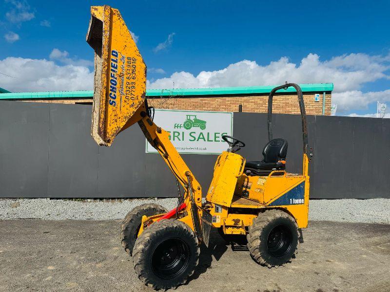 THWAITES 1 TONNE HIGH TIP DUMPER *C/W YANMAR ENGINE*
