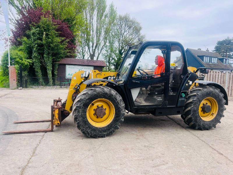 CATERPILLAR TH406AG 4WD TELEHANDLER *AG-SPEC , YEAR 2012* C/W PALLET TINES *VIDEO*