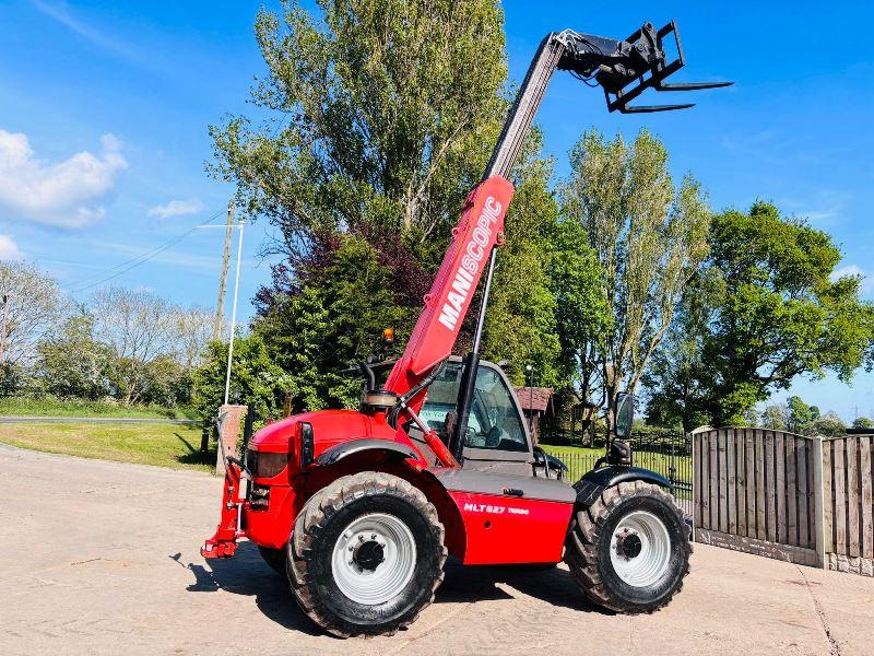 MANITOU MLT627 TELEHANDLER *AG-SPEC, YEAR 2009* C/W PICK UP HITCH 