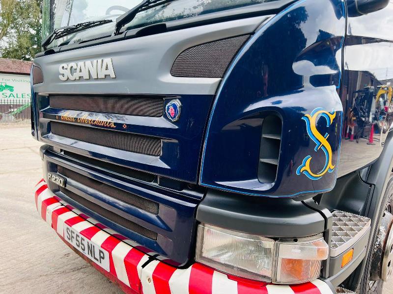 SCANIA P230 4X2 SKIP LORRY C/W MANUAL GEAR BOX & PUSH OUT ARMS *VIDEO*