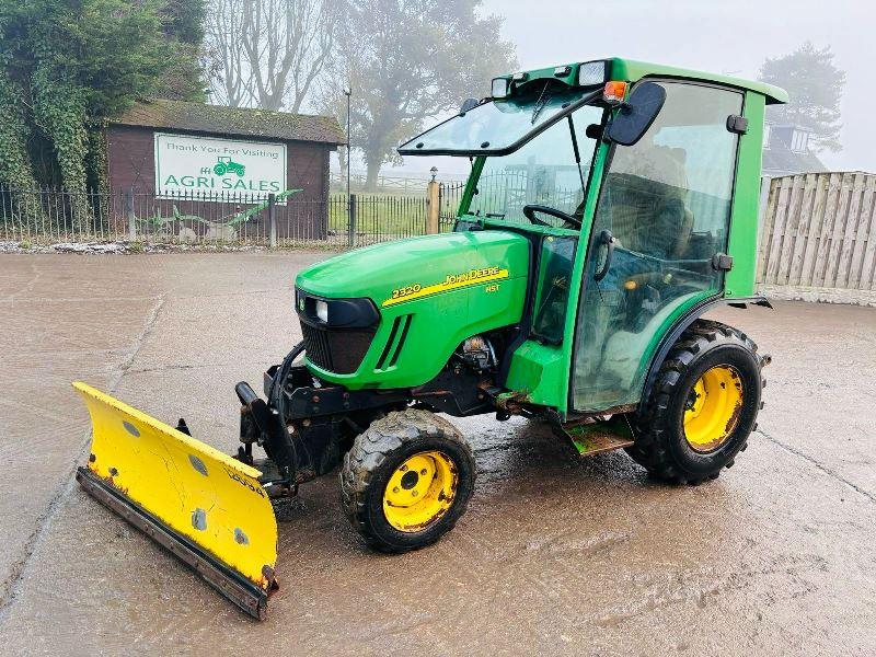 JOHN DEERE 2320 HST 4WD TRACTOR *YEAR 2011* C/W FRONT LINKAGE & SNOW PLOW *VIDEO*