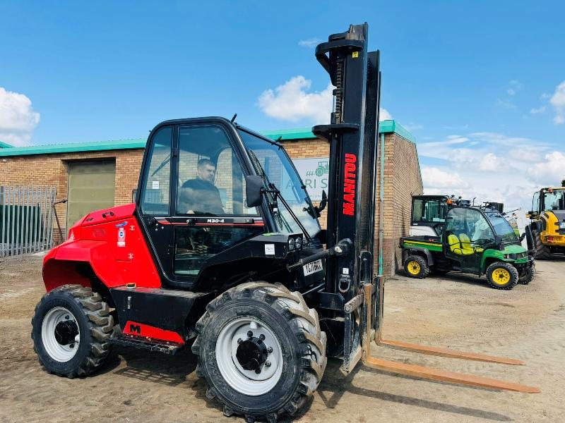 MANITOU M30-4 FORKLIFT*C/W PICK UP HITCH*YEAR 2021*1638 HOURS*VIDEO*