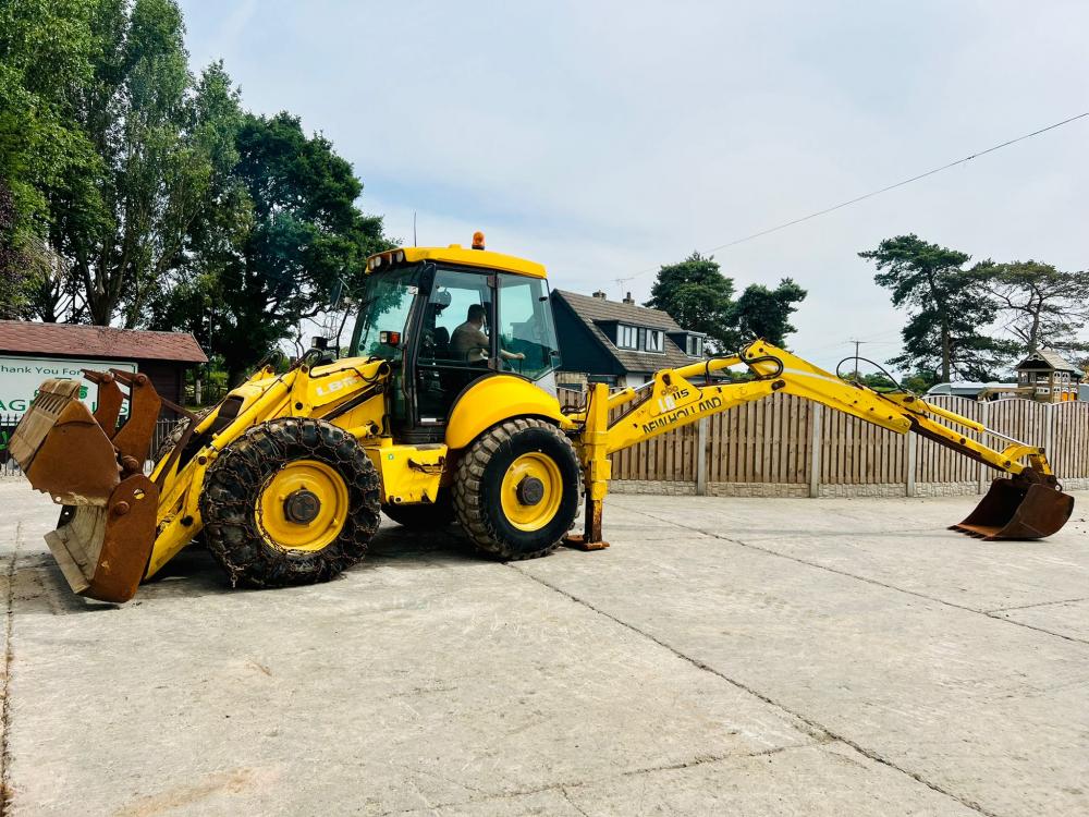 NEW HOLLAND LB1154PS 4WD BACKHOE DIGGER C/W EXTENDING DIG * ENGINE TAPPING