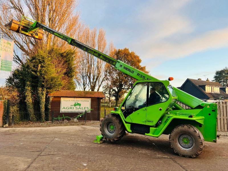 MERLO P35.12K 4WD TELEHANDLER C/W PALLET TINES